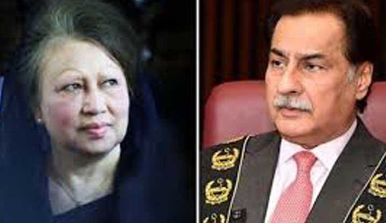 খালেদা জিয়ার জানাজায় অংশ নিতে ঢাকায় পাকিস্তানের স্পিকার