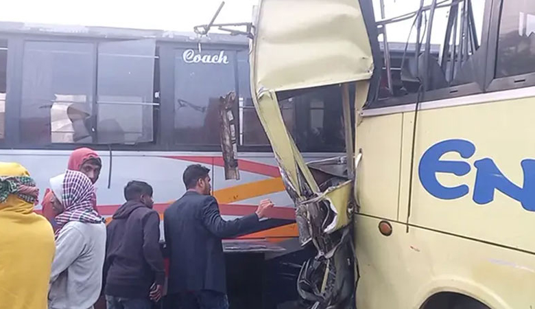 সিলেটে তিন বাসের সংঘর্ষে নিহত ২, আহত ১২