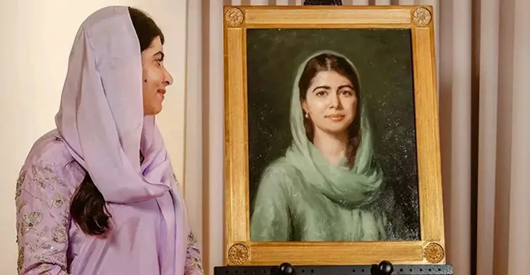 অক্সফোর্ড বিশ্ববিদ্যালয়ে মালালার প্রতিকৃতি উন্মোচন