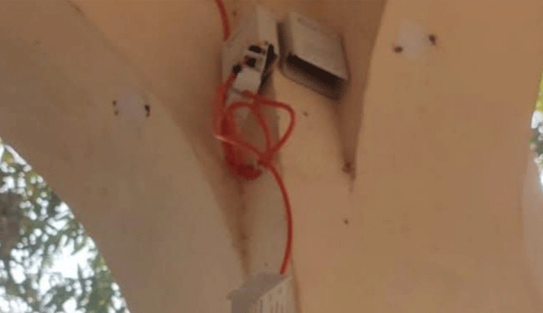 ভোটের আগেই ভোটকেন্দ্র থেকে সিসি ক্যামেরা চুরি