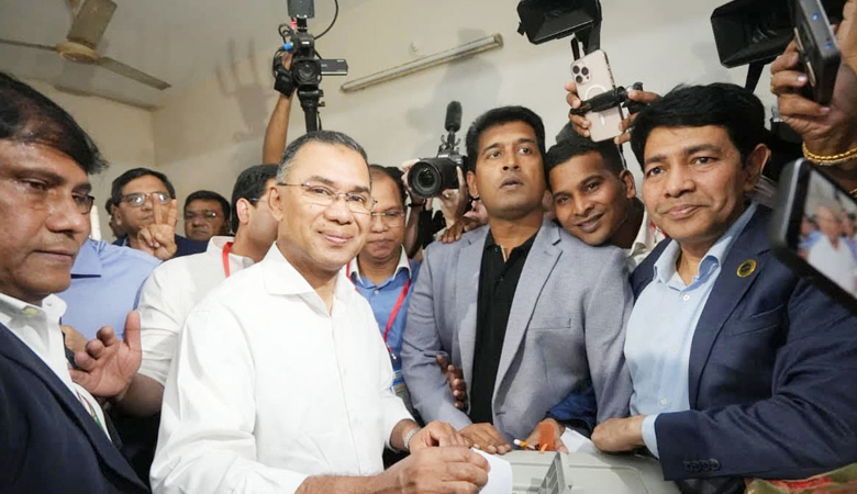 ঢাকা-১৭ আসনের দুই কেন্দ্রে এগিয়ে তারেক রহমান