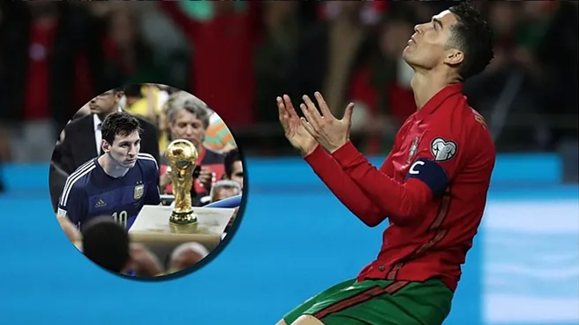 মেসি যেন বিশ্বকাপ না জেতেন, প্রার্থনা করেছিলেন রোনালদো