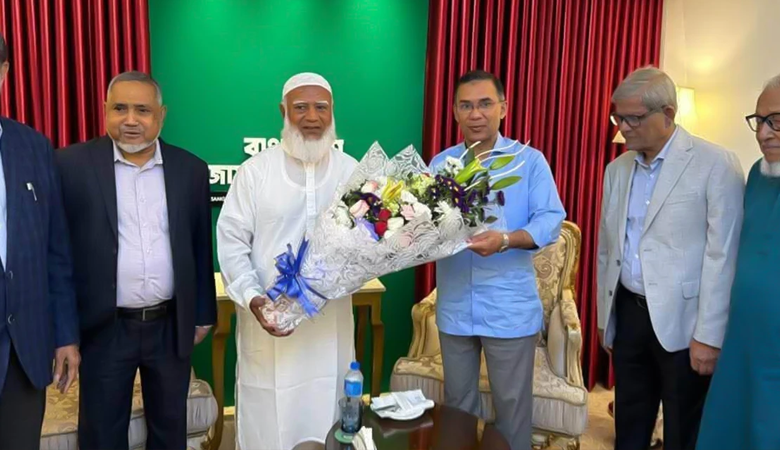 জামায়াত আমীরের বাসায় তারেক রহমান
