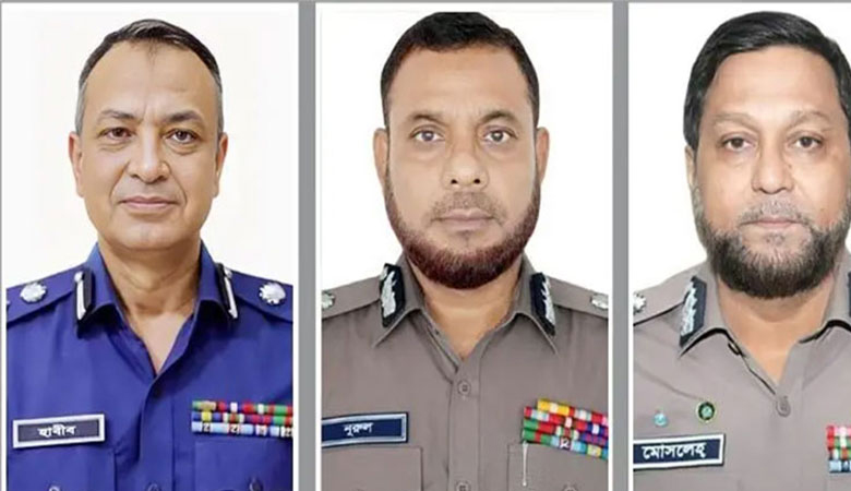 র‍্যাবের ডিজি হলেন হাবীব, এসবিপ্রধান নুরুল আমিন, সিআইডিপ্রধান মোসলেহ