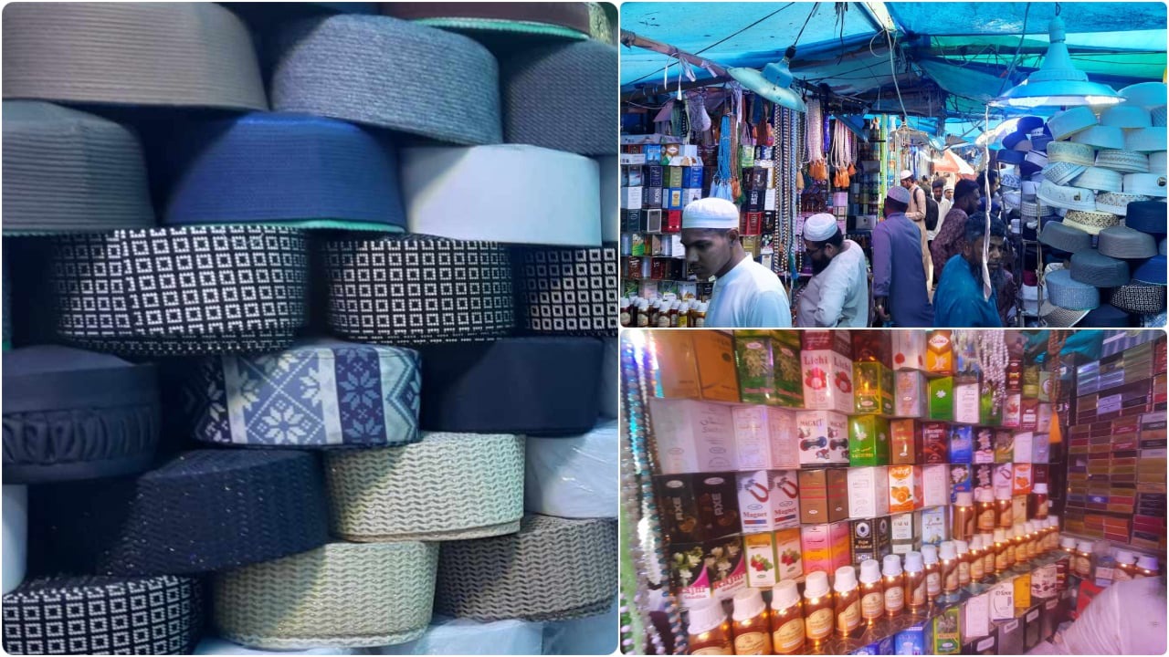 টুপি-আতর-জায়নামাজ সংগ্রহে ব্যস্ত ক্রেতারা