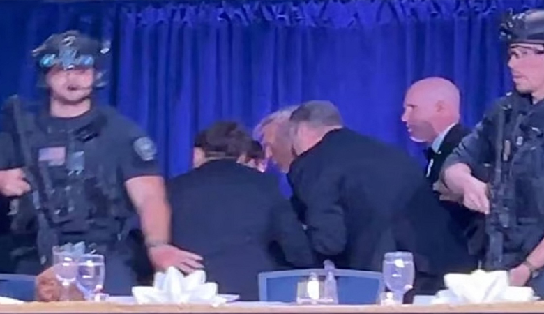 হোটেল লবিতে বন্দুকধারীর গুলি, নৈশভোজ থেকে সরিয়ে নেওয়া হলো ট্রাম্পকে