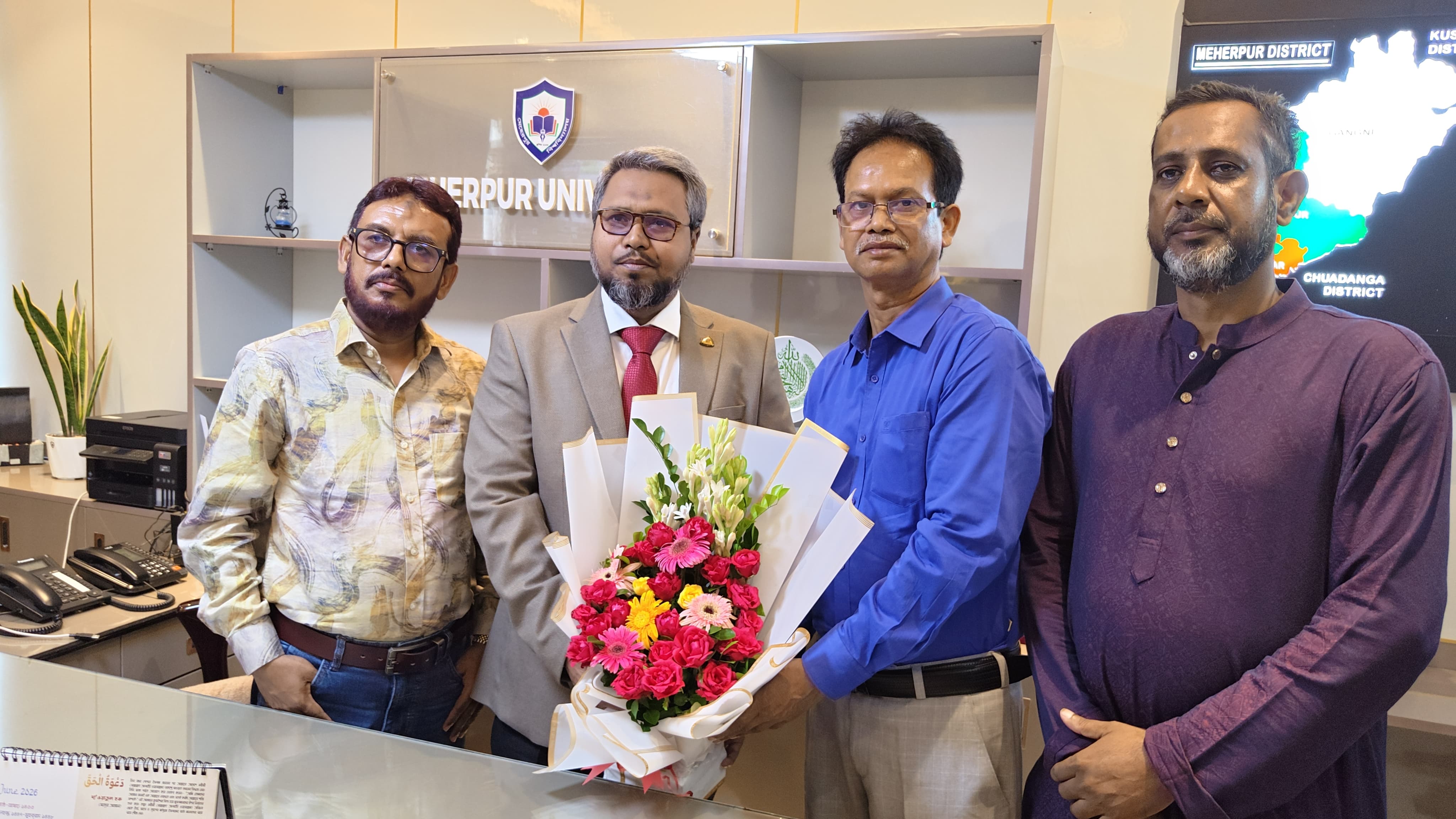 মেহেরপুর বিশ্ববিদ্যালয়ে নতুন উপাচার্যের দায়িত্ব গ্রহণ