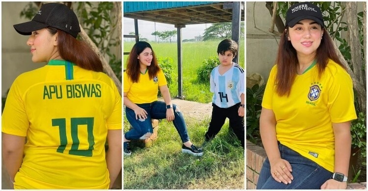 অপু ব্রাজিলের কট্টর সমর্থক হলেও পুত্র জয়ের পছন্দ আর্জেন্টিনা