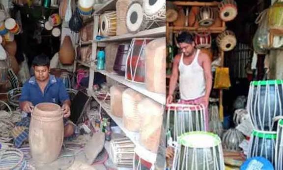 অস্তিত্ব সংকটে ঢোল-তবলা শিল্প, টিকে থাকার লড়াইয়ে কারিগররা