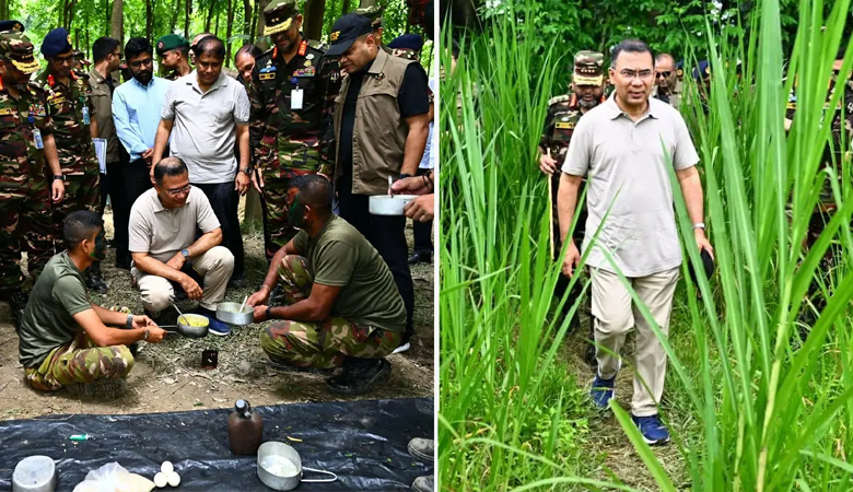 সেনাবাহিনীর গ্রীষ্মকালীন মহড়া আকস্মিক পরিদর্শন করলেন প্রধানমন্ত্রী