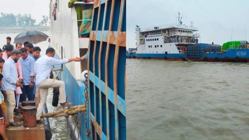 এমপিকে হান্নান মাসউদকে তুলতে মাঝনদী থেকে ফেরি ঘাটে ফেরানোর অভিযোগ