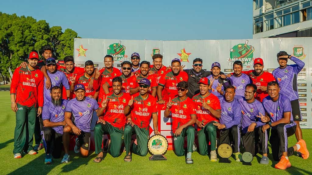 শেষ ওভারের নাটক পেরিয়ে সিরিজ জিতল বাংলাদেশ