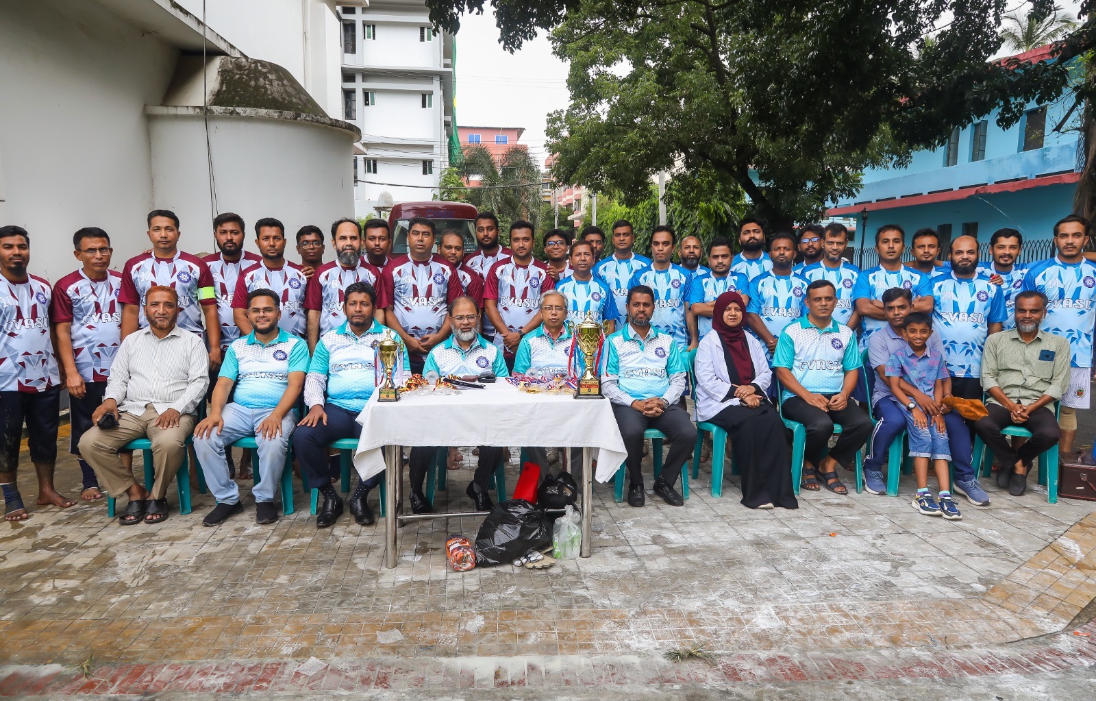 সিভাসুতে উৎসবমুখর পরিবেশে অফিসার সমিতির প্রীতি ফুটবল ম্যাচ