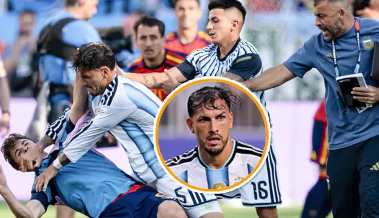 জাতীয় দল ছাড়ার ভাবনায় ফাইনালে মারামারি করা সেই আর্জেন্টিনার ফুটবলার!