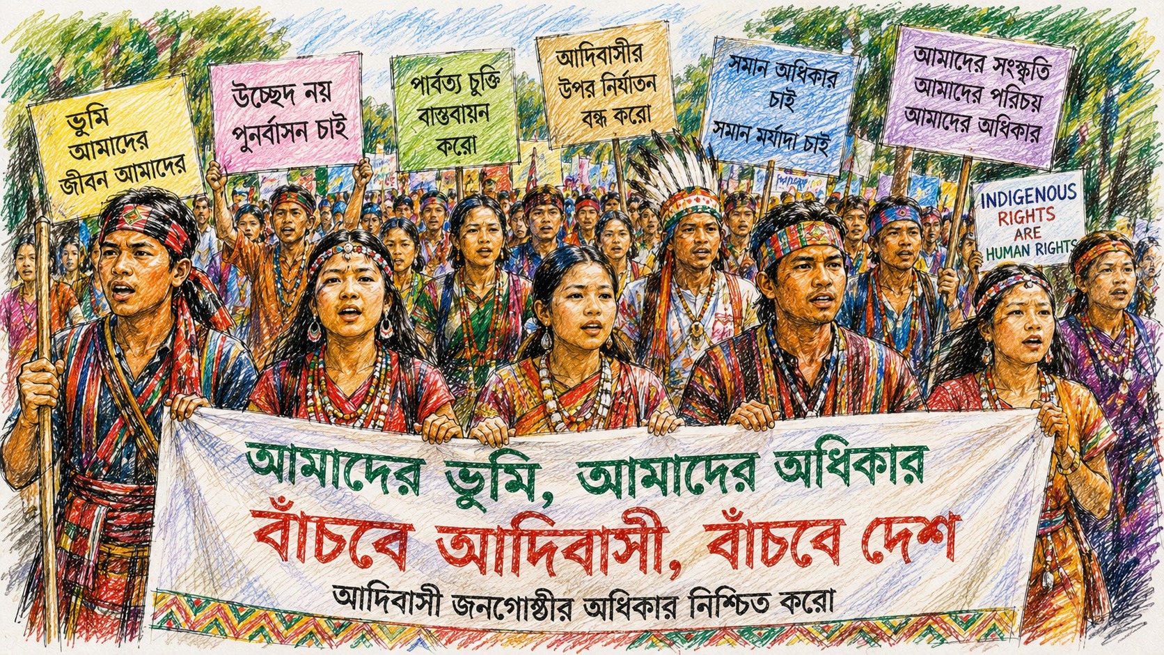ন্যায়বিচার, সমঅধিকার ও জাতিসত্ত্বার স্বীকৃতি চাই