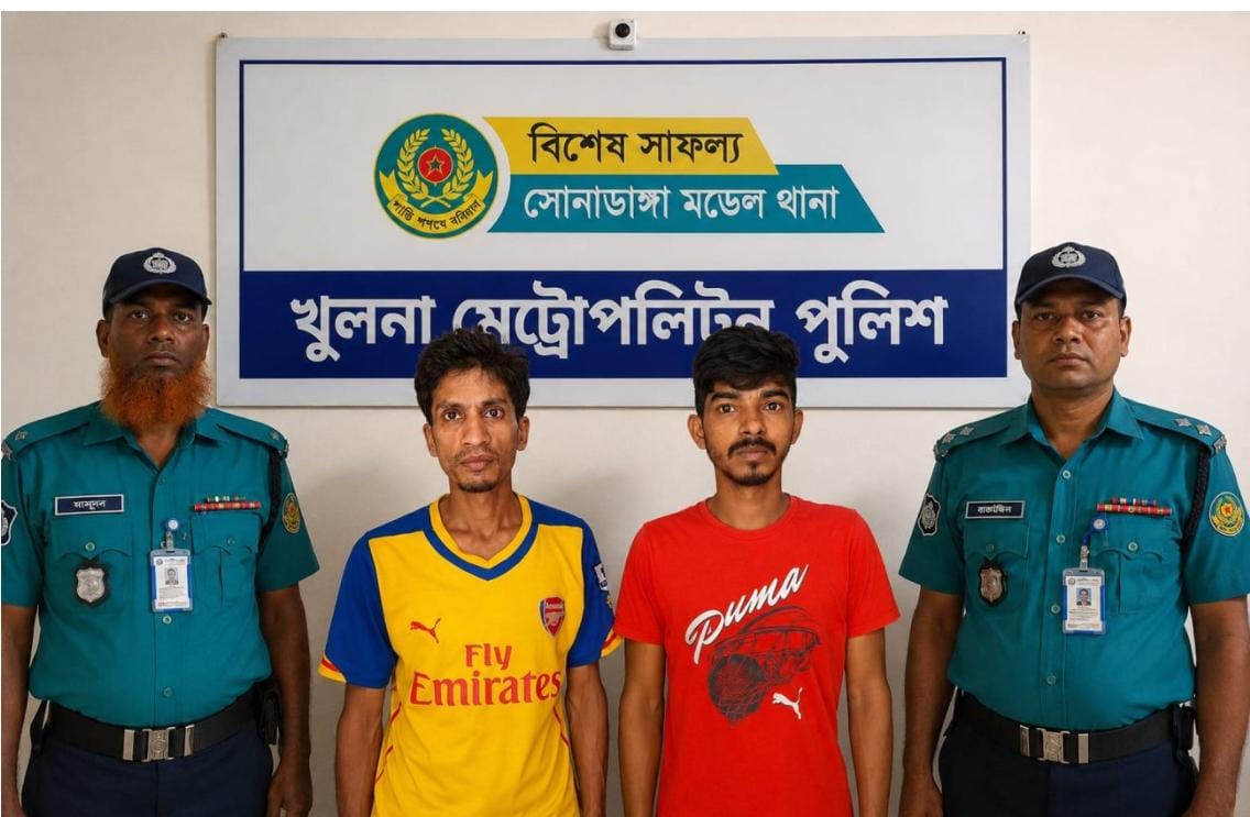 খুলনায় স্বর্ণ সদৃশ্য বিস্কুট দেখিয়ে প্রতারণায় আটক দুই