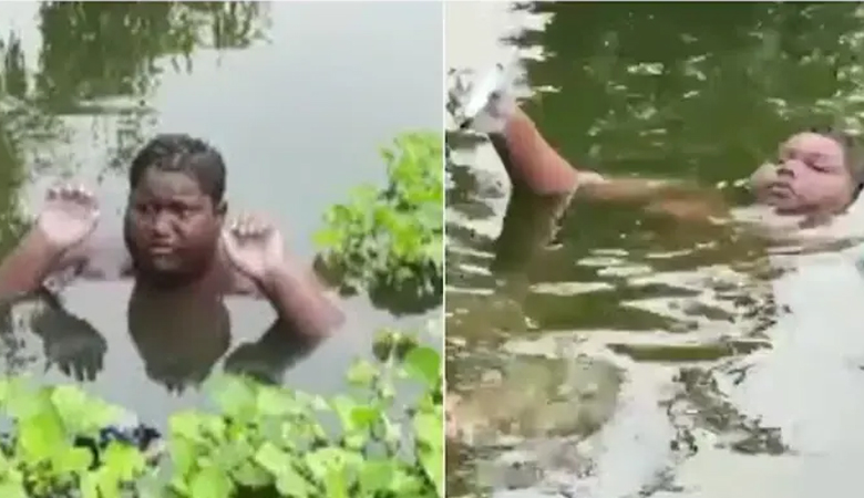 ‘জিনের’ ভয়ে পুকুরে দিন-রাত কাটাচ্ছে কিশোর