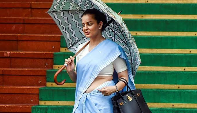 ৭২ লাখ টাকার সাজে সংসদে কঙ্গনা