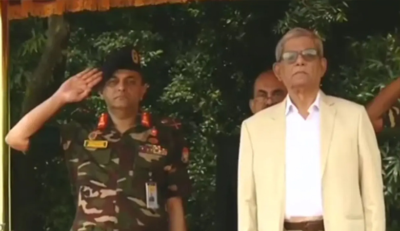 বঙ্গভবনে রাষ্ট্রপতি মির্জা ফখরুল ইসলাম আলমগীর