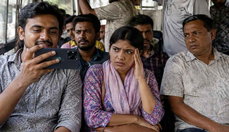 লোকাল বাসে উচ্চস্বরে রিলস দেখা কি অভদ্রতা