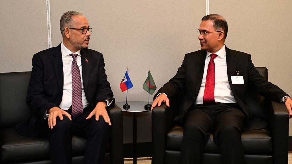 হাইতির প্রধানমন্ত্রীর সঙ্গে তারেক রহমানের বৈঠক