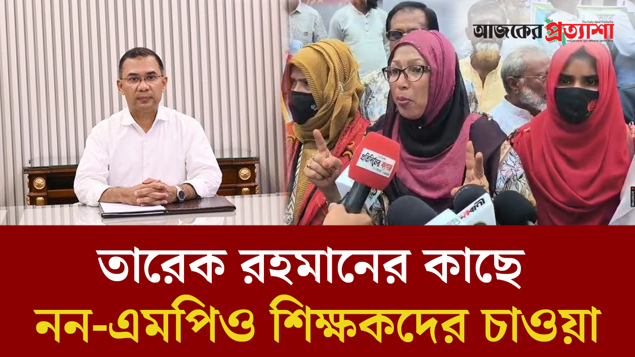 তারেক রহমানের কাছে নন-এমপিও শিক্ষকদের দাবি